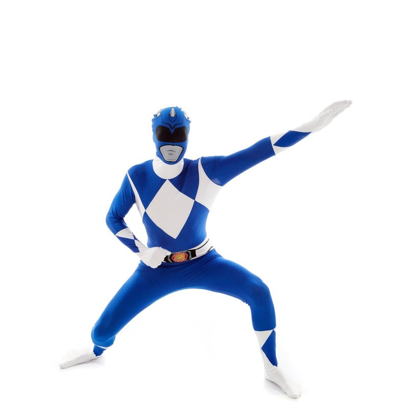 Morphsuits Blue Power Rangers Costume, Power Rangers Costumes for Men, Costume for Men, Halloween Costumes Mens - Image 1